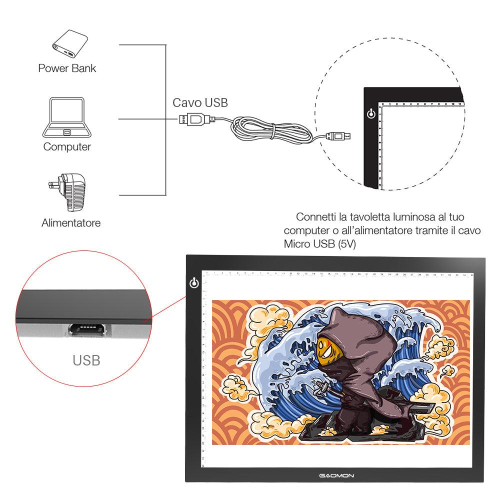 GAOMON - GAOMON GB4 LED Light Pad