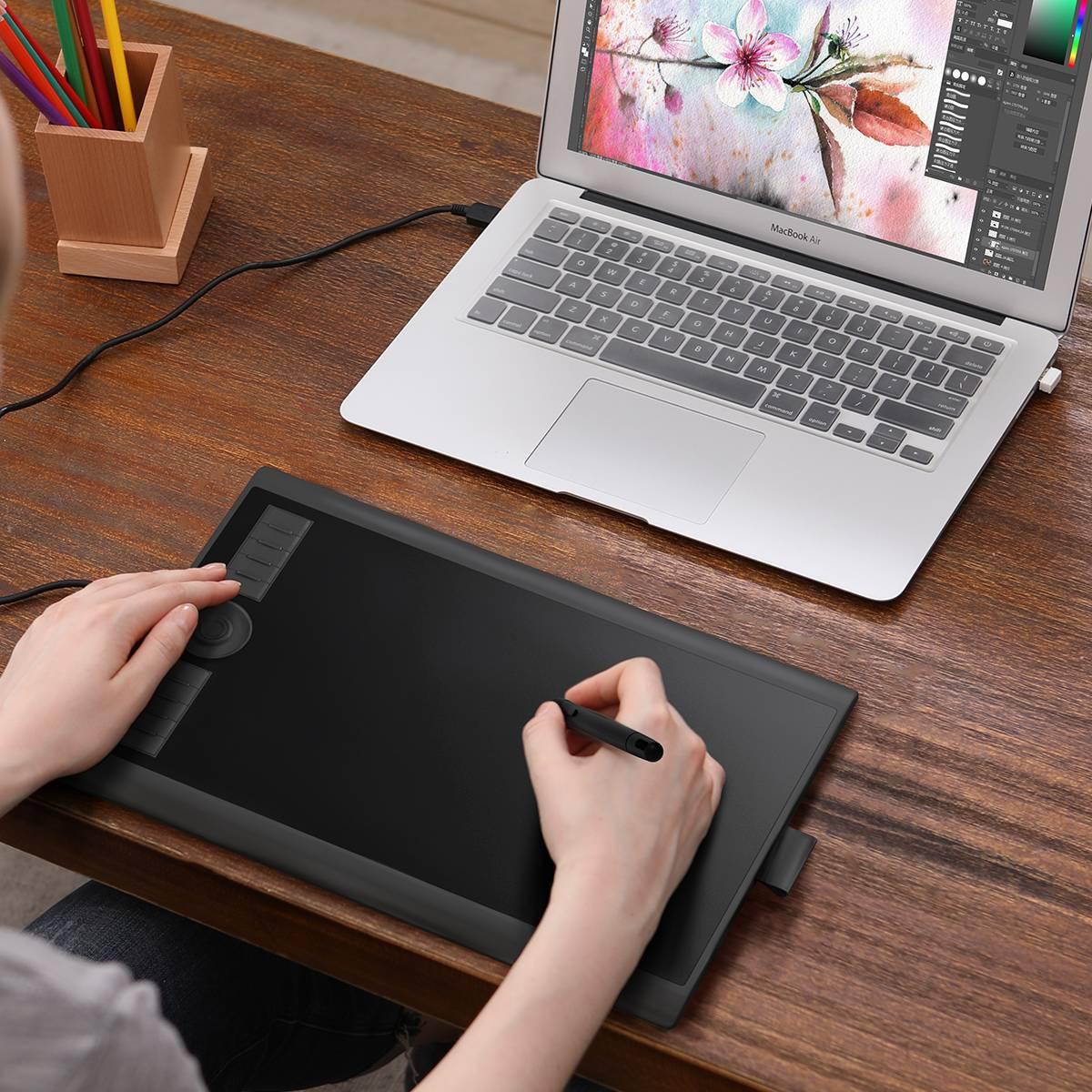 GAOMON M10K 2018 Graphics Drawing Tablet on Linux for Digital Painting