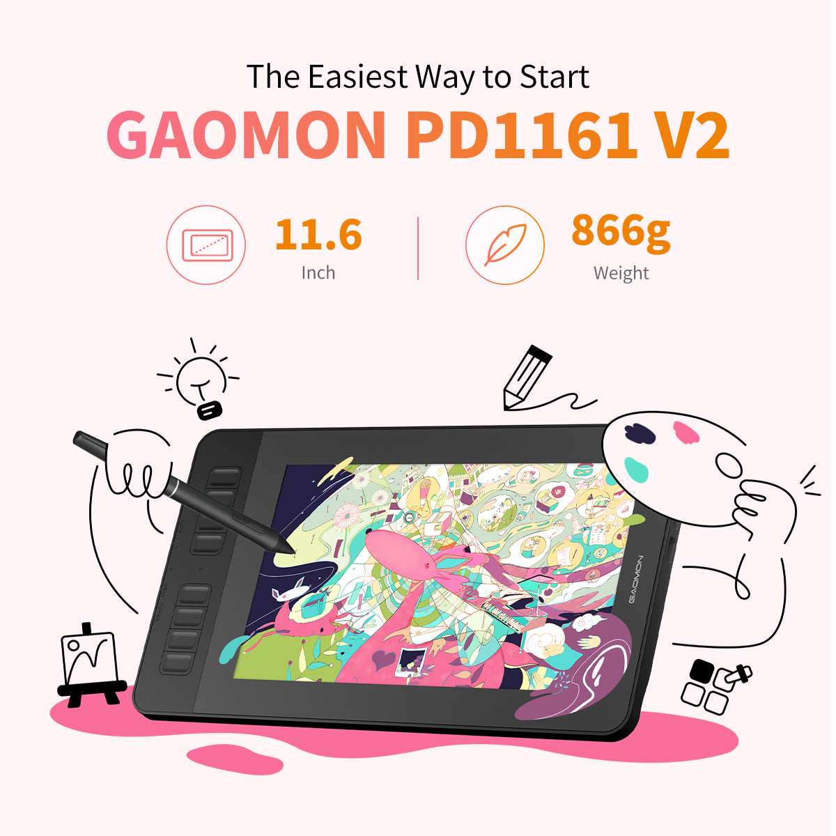 GAOMON PD1161 V2 Pen Display